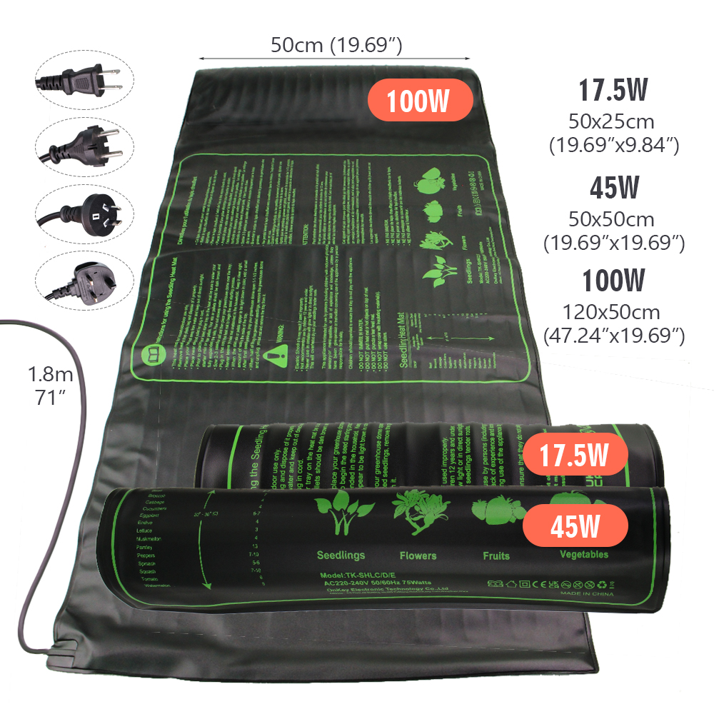 17.5W 45W 100W Seedling Heat M – обзор и цена Rooting Gel Clone