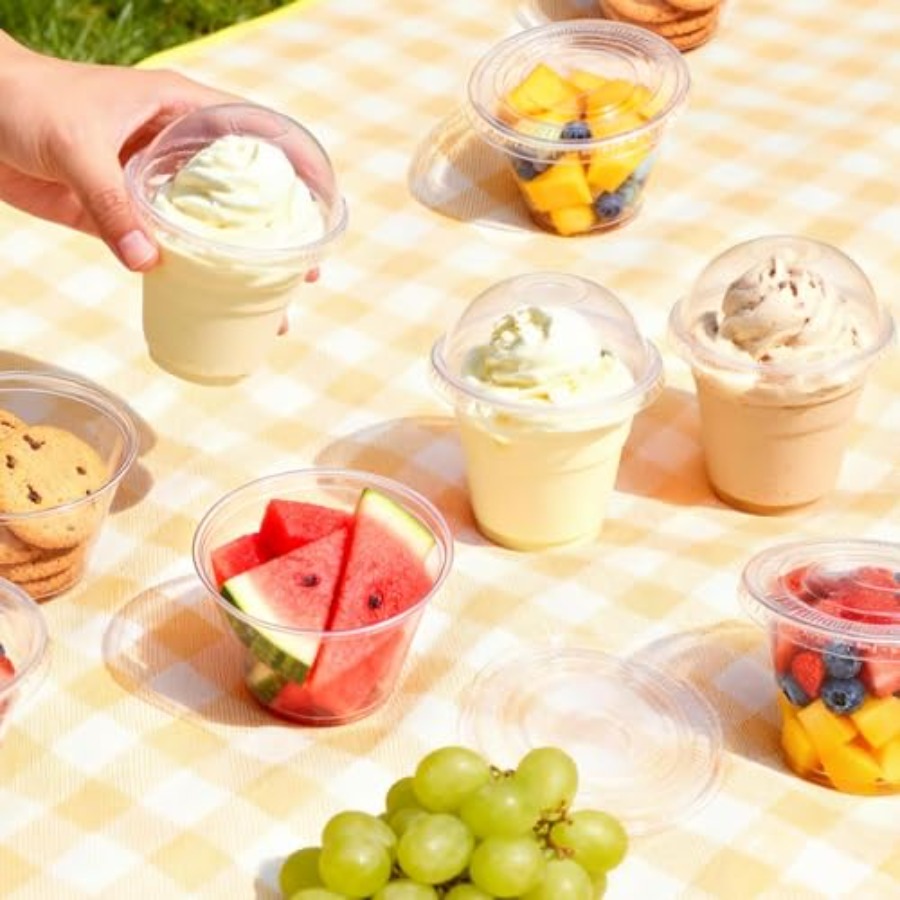 200 Pack 9 oz Clear Plastic Cu – обзор и цена Plastic Dome Clear