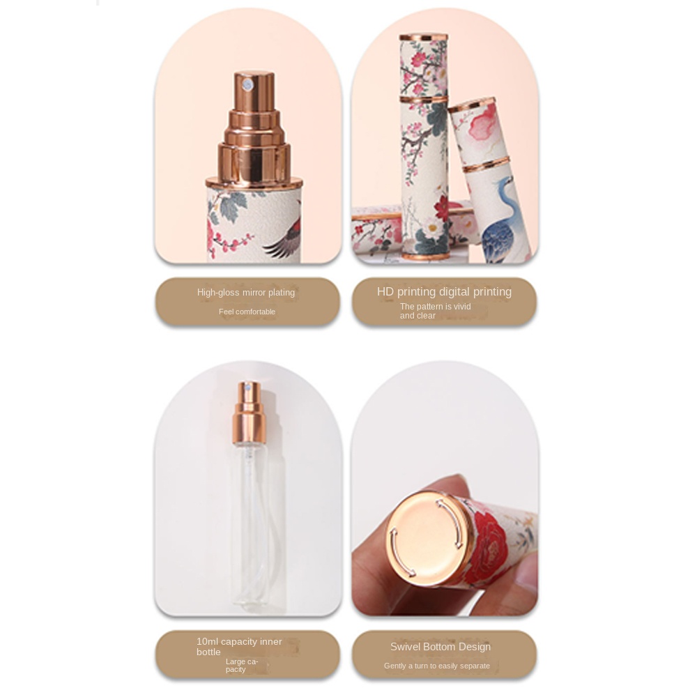 Portable PU Leather Perfume Bo – обзор и цена Misting Bottle Fine
