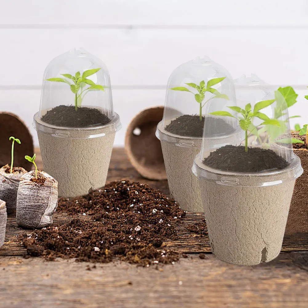 10pcs Garden Round Peat Pots P – обзор и цена Peat Pellet Tray