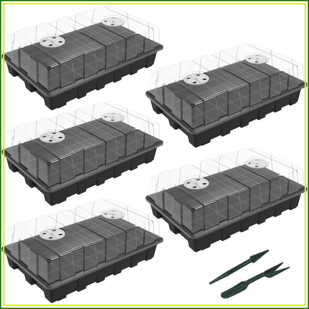 5-Set Seed Starter Tray Kits,  – обзор и цена Humidity Dome Kit