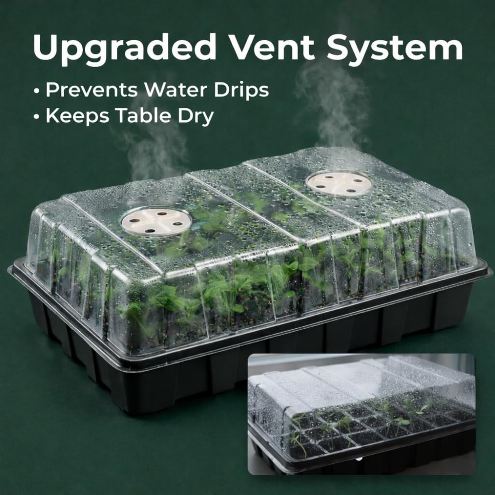 5-Set Seed Starter Tray Kits,  – обзор и цена Humidity Dome Kit