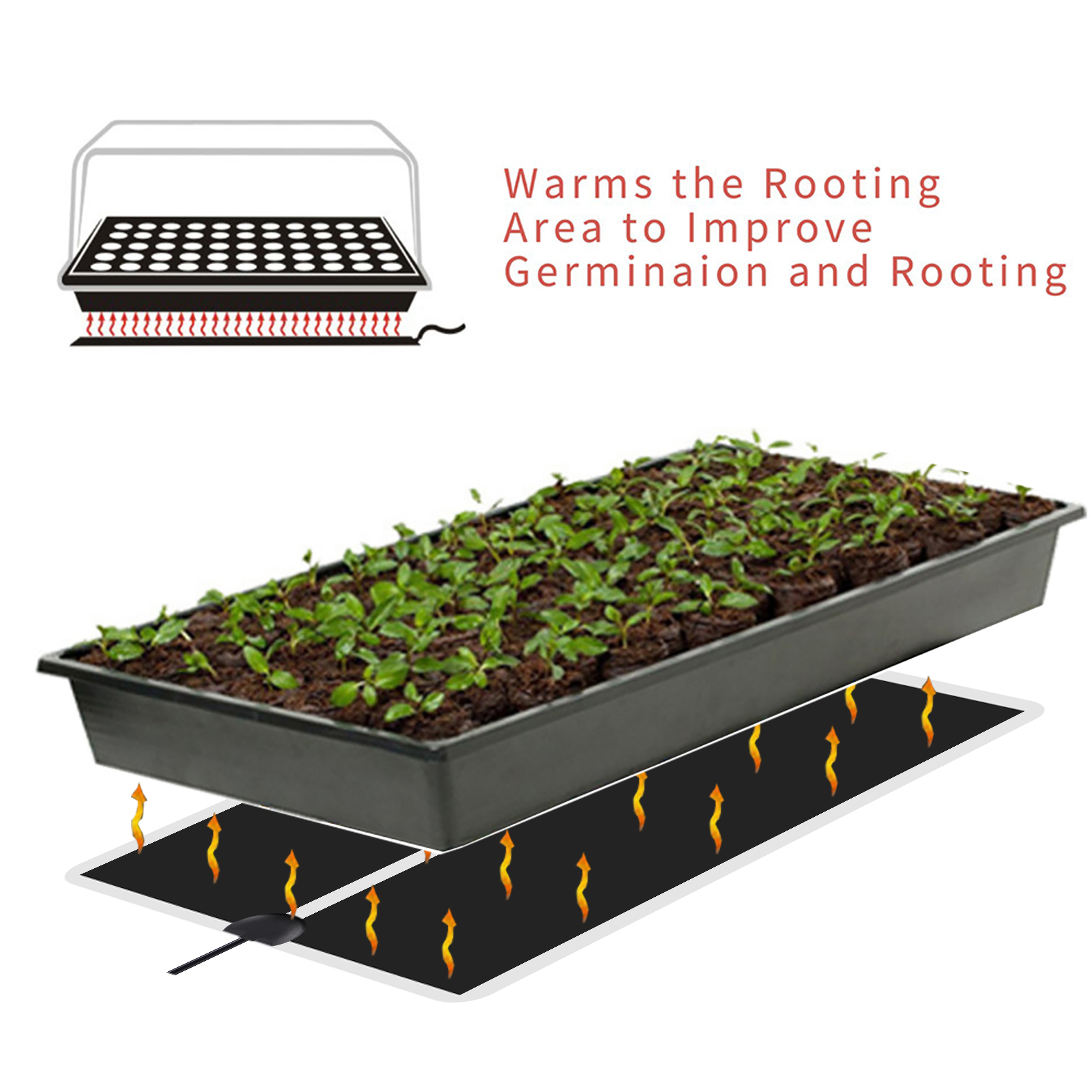 5~45W Seedling Heat Mat 220V~2 – обзор и цена Heat Mat Seedling