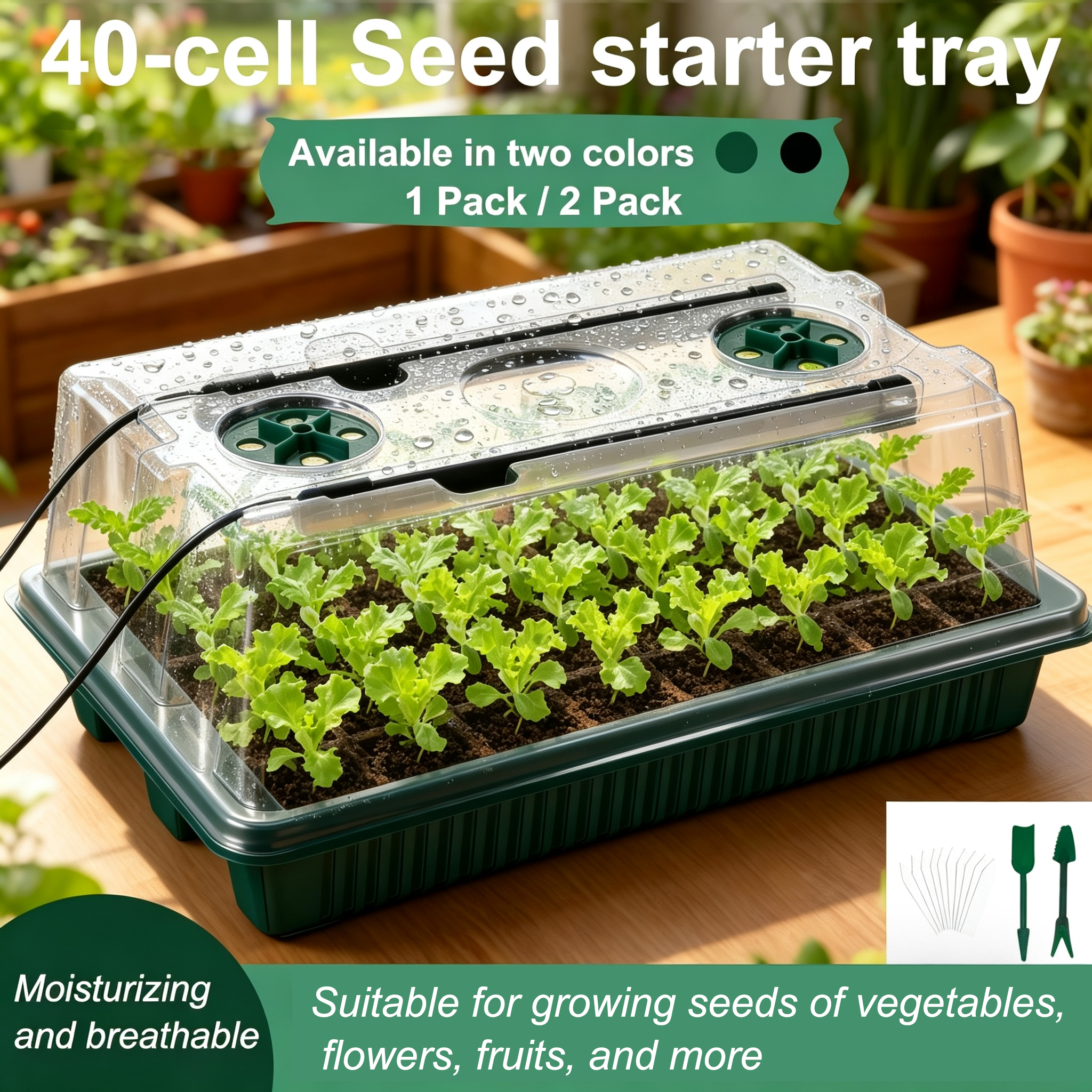 Seed Starter Tray with Grow Li – обзор и цена Humidity Dome Kit