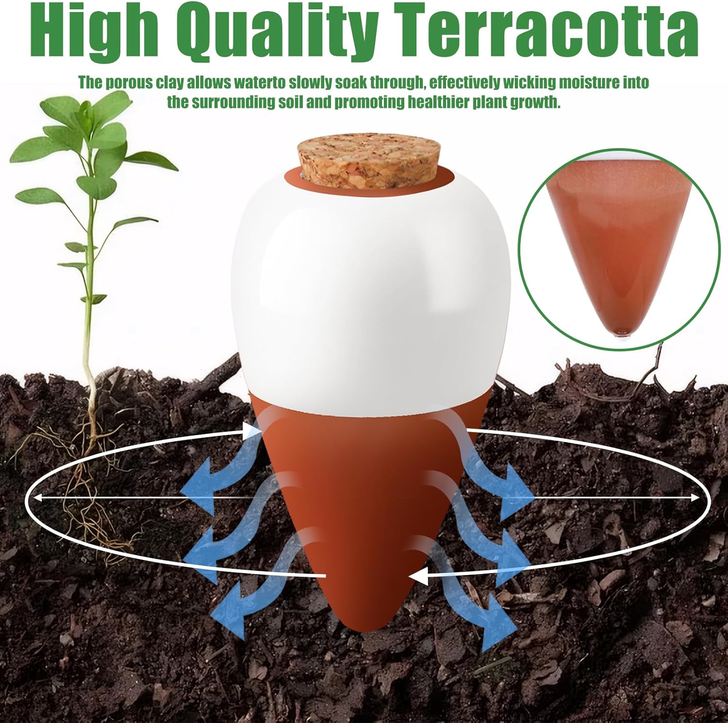 Terracotta Watering Spikes,Sel – обзор и цена Self Watering Insert