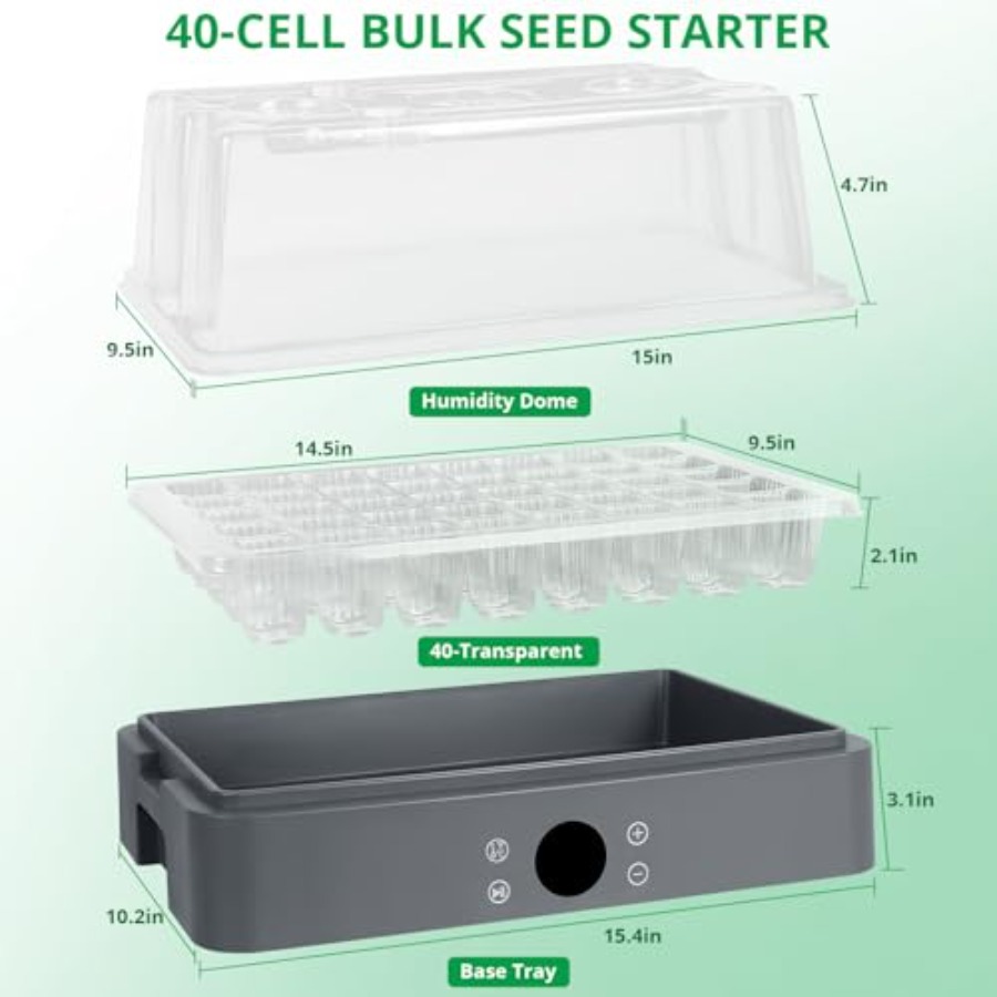 Seed Starter Tray with Grow Li – обзор и цена Humidity Dome Kit