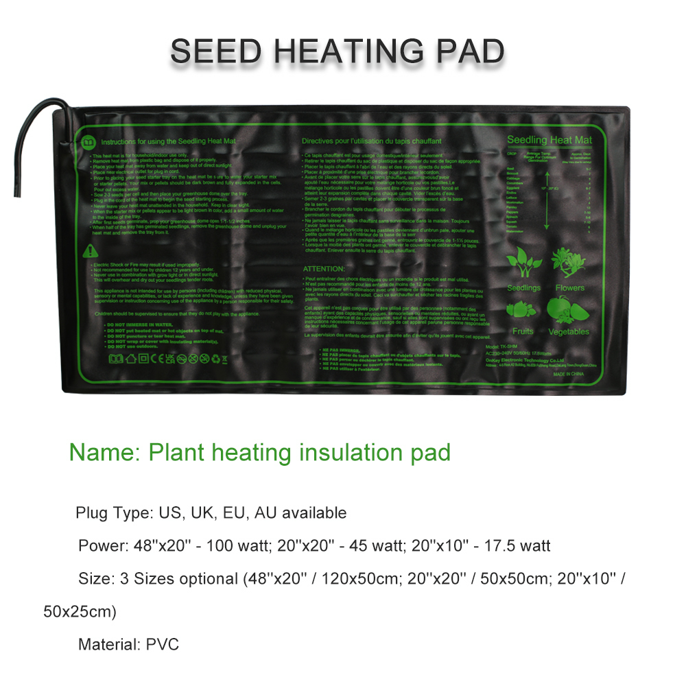 Seedling Heating Pad 3 Sizes W – обзор и цена Heat Mat Seedling