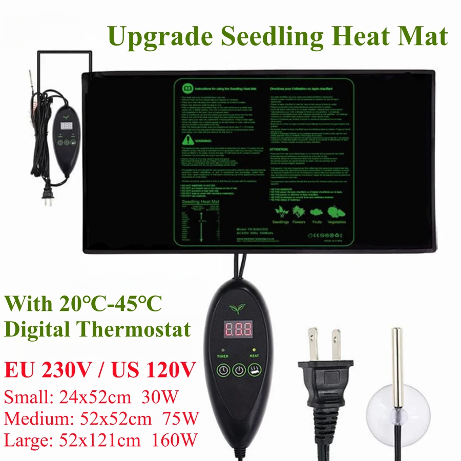 3 Sizes Upgrade Seedling Heat  – обзор и цена Heat Mat Seedling