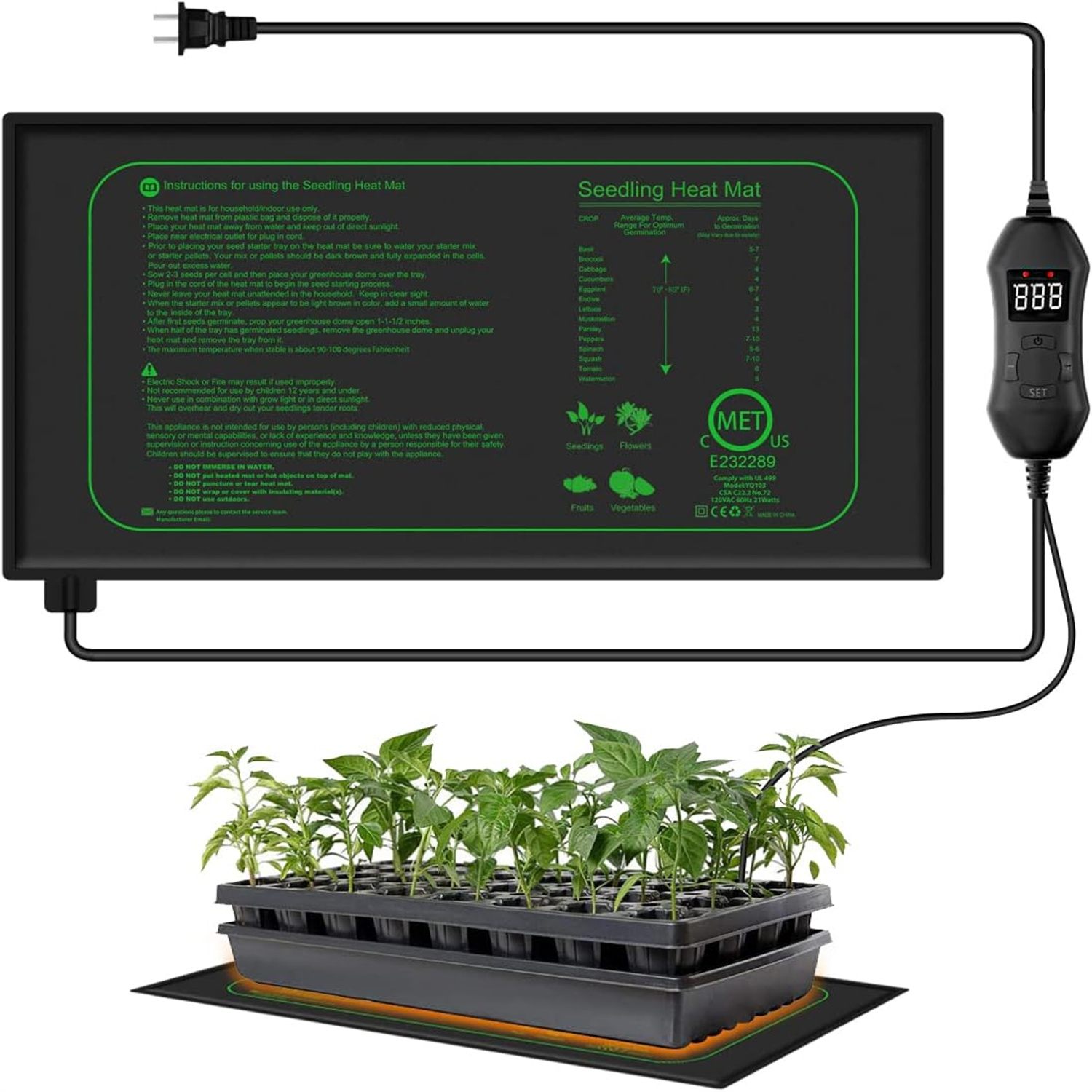 Seedling Heat Mat With Digital – обзор и цена Heat Mat Seedling