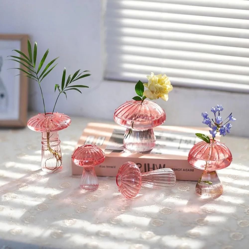 Mushroom‑Design Fluted Glass P – обзор и цена Propagation Station Vase