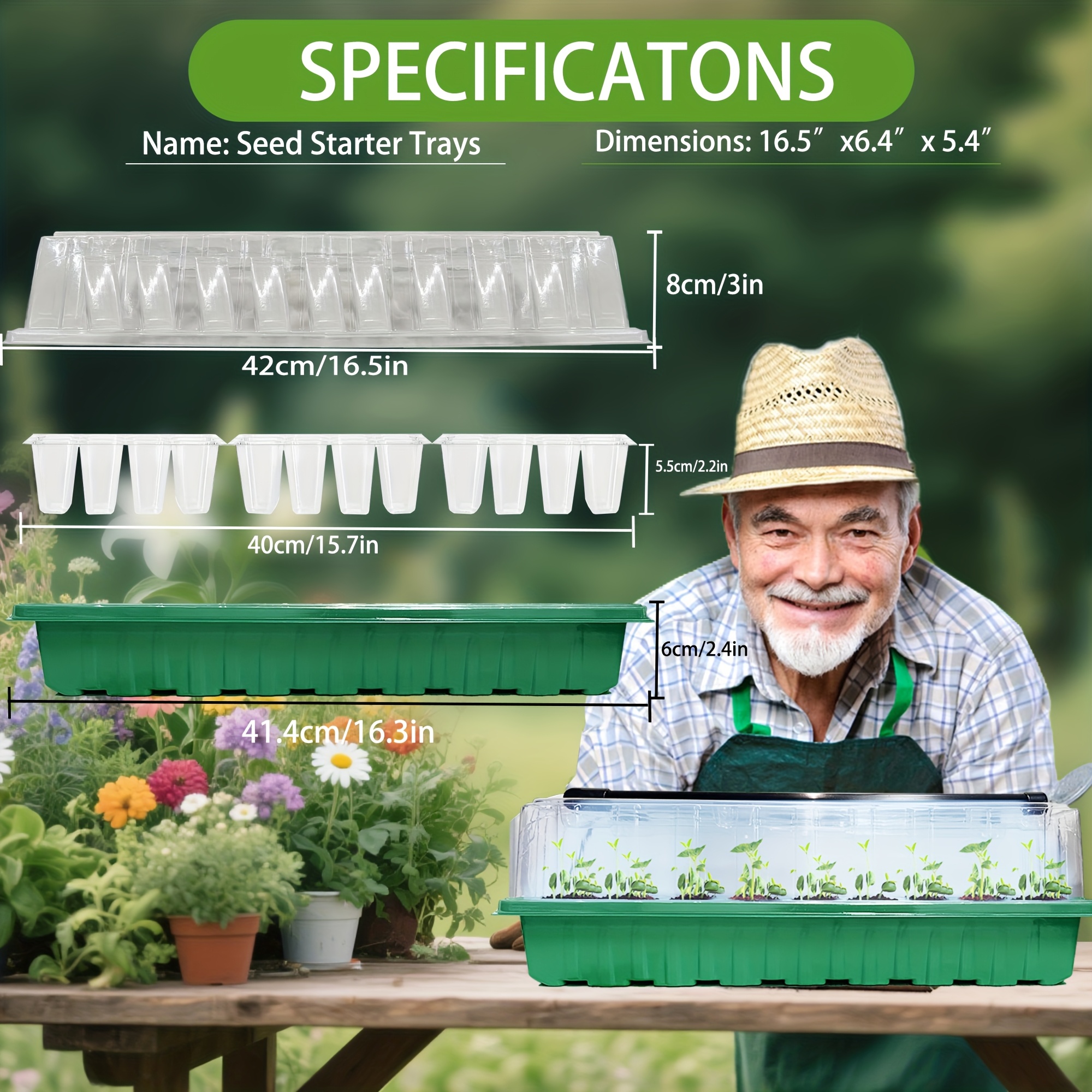 2PCS 72-Cell Seed Growing Kit  – обзор и цена Humidity Dome Kit