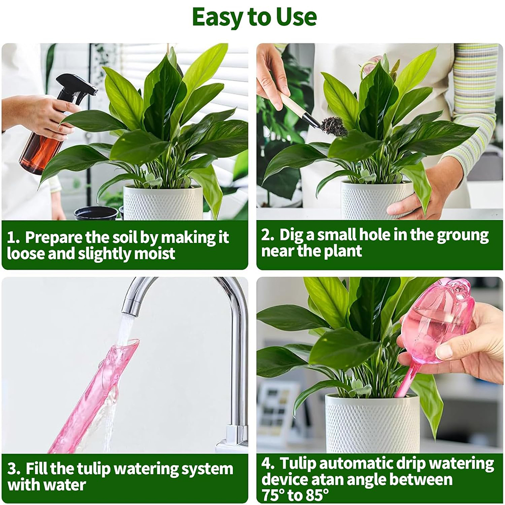 2/4pcs Tulip-Shaped Self-Water – обзор и цена Self Watering Insert