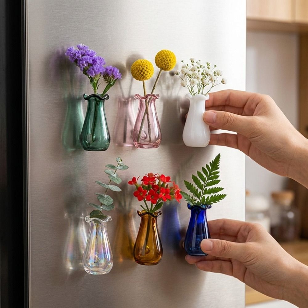 6Pcs DIY 3D Mini Vase Magnets  – обзор и цена Propagation Station Vase