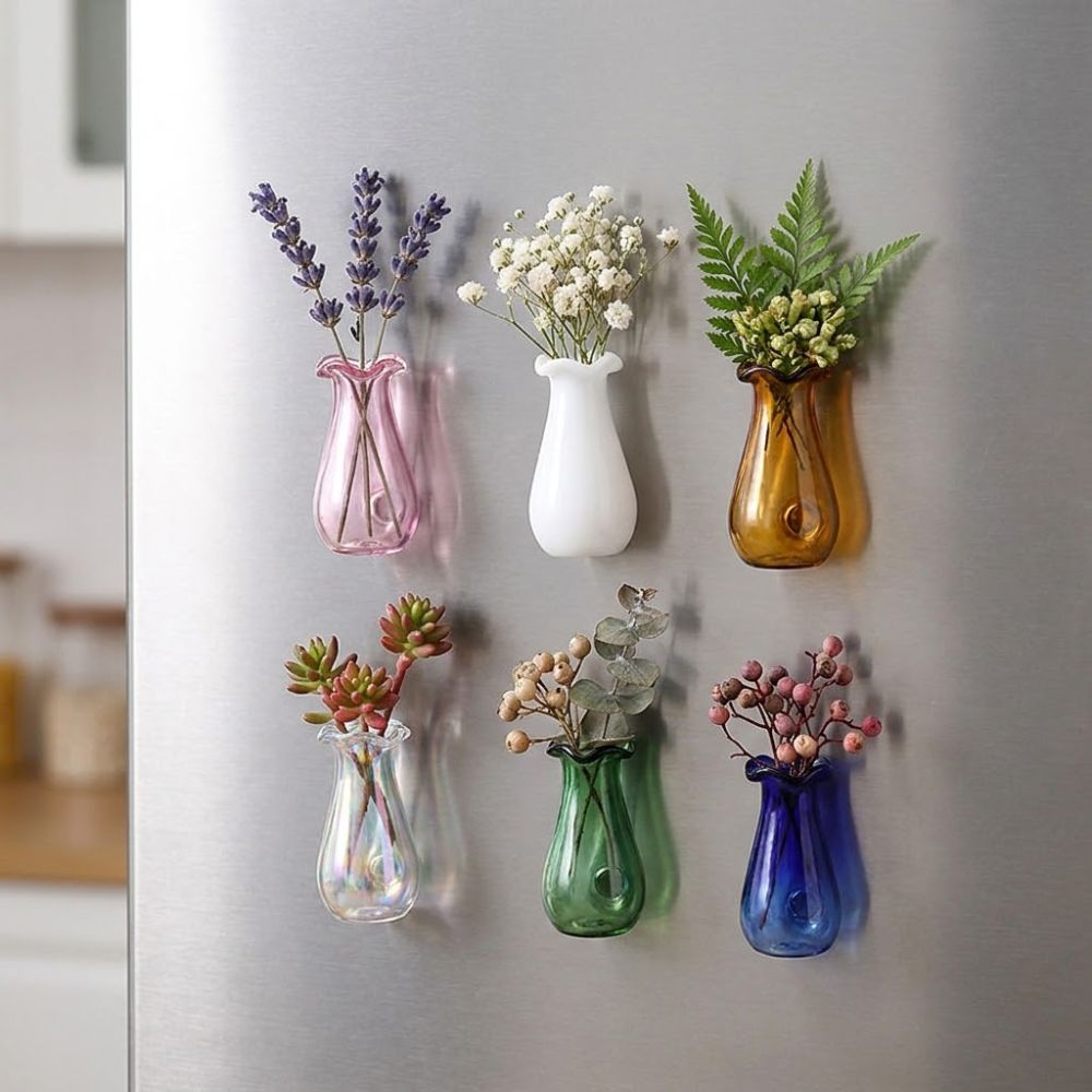 6Pcs DIY 3D Mini Vase Magnets  – обзор и цена Propagation Station Vase