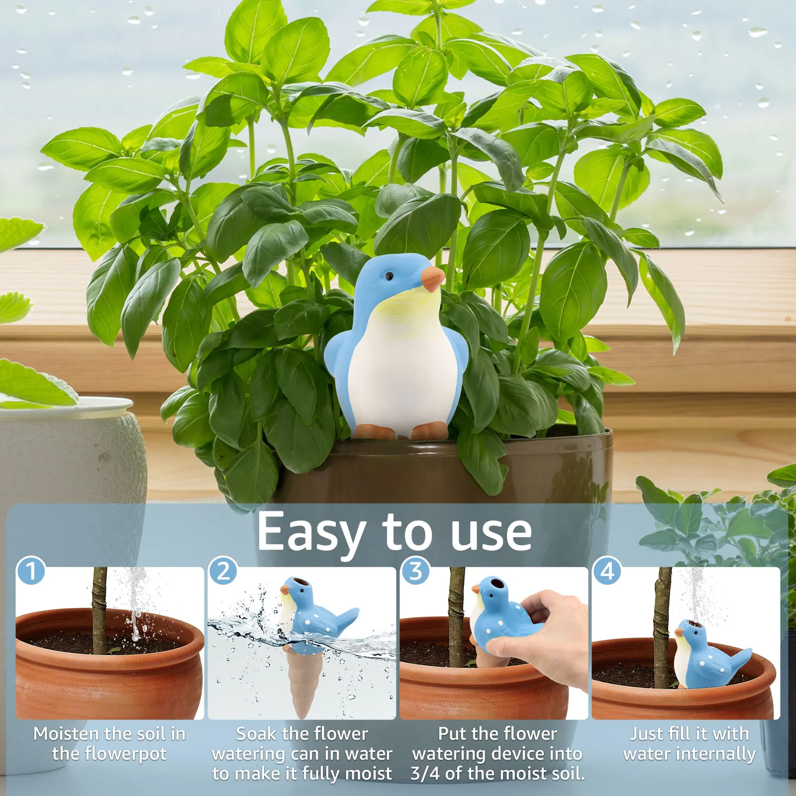 4Pcs Automatic Plant Watering  – обзор и цена Self Watering Insert