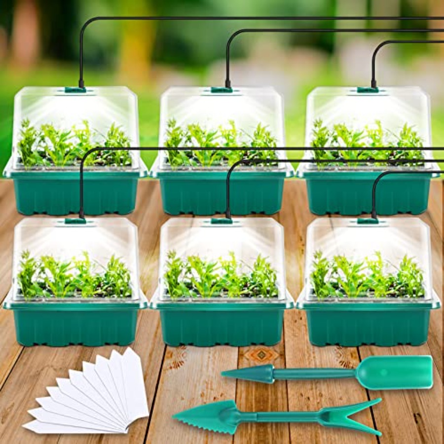 Seed Starter Tray with Light,  – обзор и цена Humidity Dome Kit