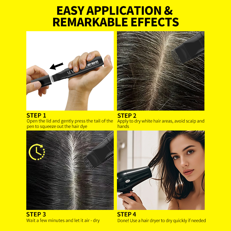 Temporary Hair Dye Pen Comb In – обзор и цена Root Stimulator Liquid
